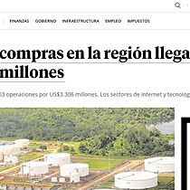 Fusiones y compras en la regin llegan a los US$43.843 millones